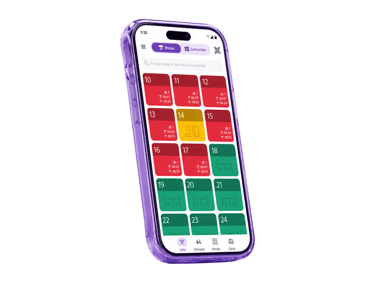Celular com sistema de salão Cooki
